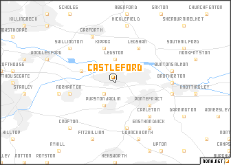 map of Castleford