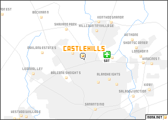 map of Castle Hills