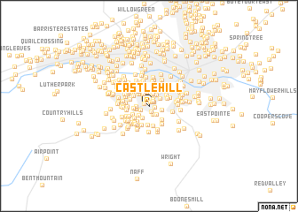 map of Castle Hill