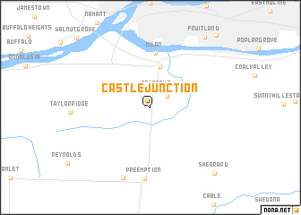 map of Castle Junction