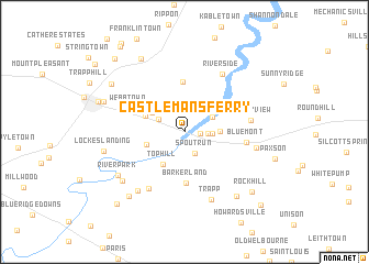 map of Castlemans Ferry