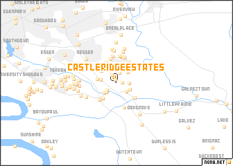 map of Castle Ridge Estates