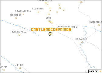map of Castle Rock Springs