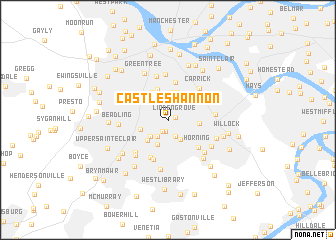 map of Castle Shannon