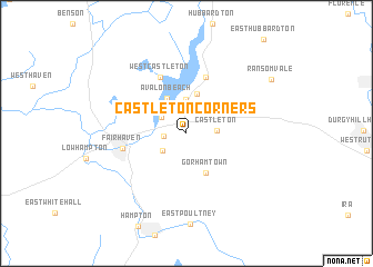 map of Castleton Corners