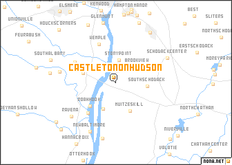 map of Castleton-on-Hudson
