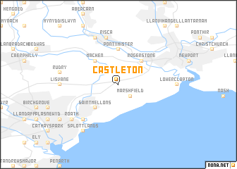 map of Castleton