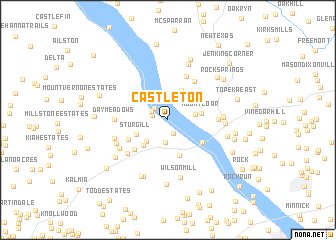 map of Castleton