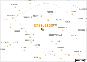 map of Castleton