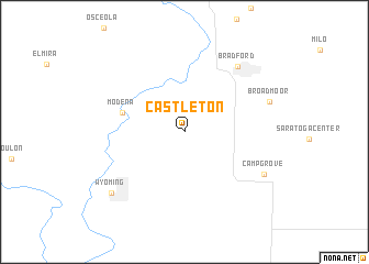 map of Castleton