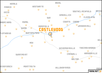 map of Castlewood