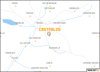 map of Castralvo