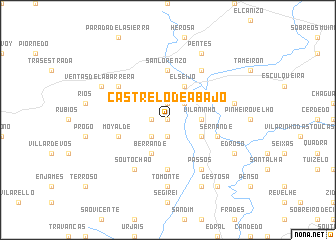 map of Castrelo de Abajo