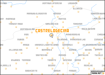 map of Castrelo de Cima