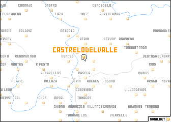 map of Castrelo del Valle