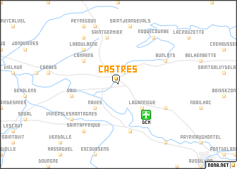map of Castres