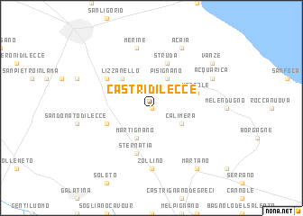 map of Castri di Lecce