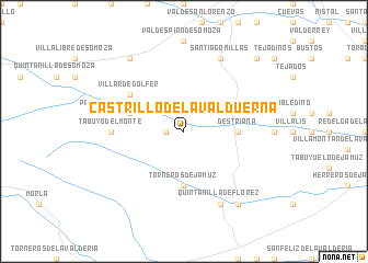 map of Castrillo de la Valduerna