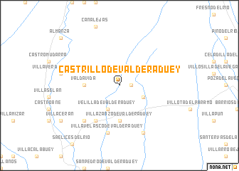 map of Castrillo de Valderaduey