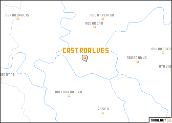 map of Castro Alves