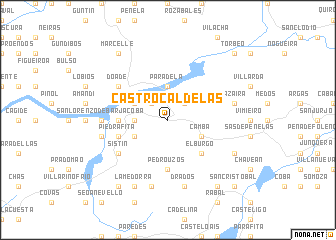 map of Castro Caldelas
