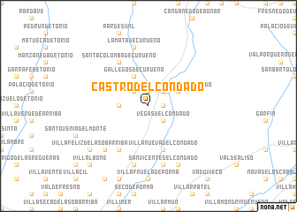 map of Castro del Condado