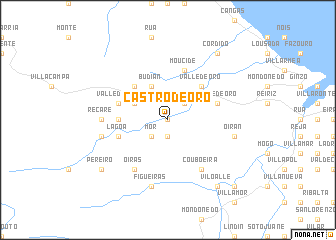 map of Castro de Oro