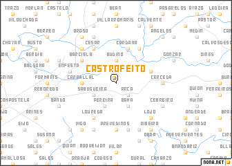 map of Castrofeito