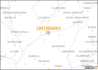 map of Castrogeriz