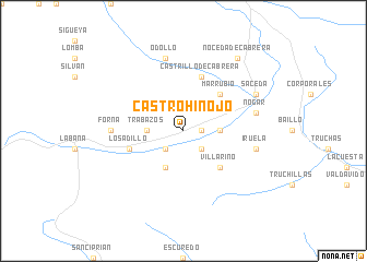 map of Castrohinojo