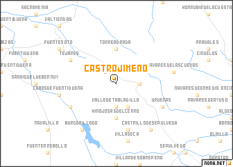map of Castrojimeno