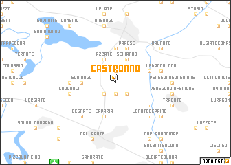 map of Castronno