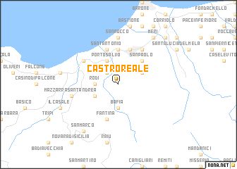 map of Castroreale