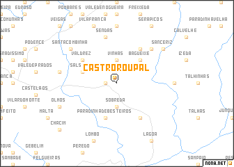 map of Castro Roupal