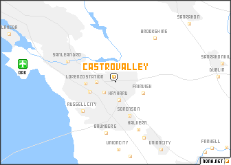 map of Castro Valley