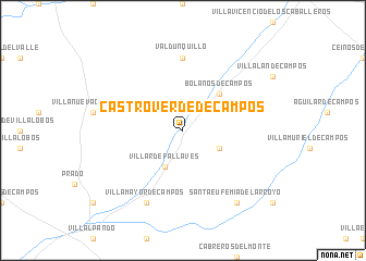 map of Castroverde de Campos