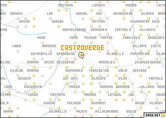 map of Castroverde