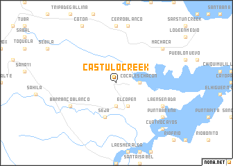 map of Cástulo Creek