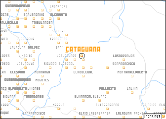 map of Cataguana