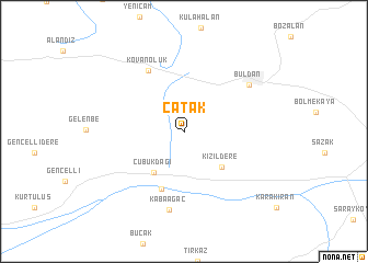 map of Çatak