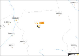 map of Çatak