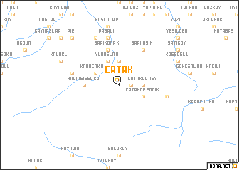 map of Çatak