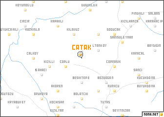 map of Çatak