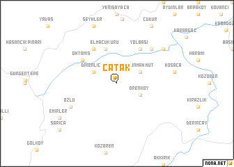 map of Çatak