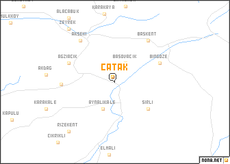 map of Çatak