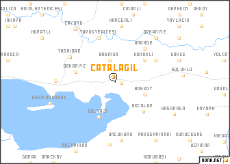 map of Çatalağıl