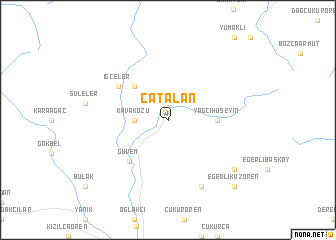 map of Çatalan