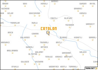 map of Çatalan