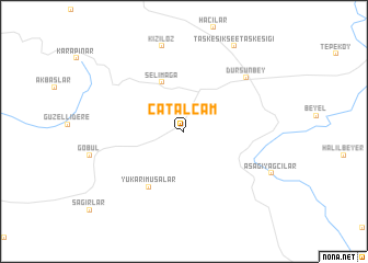 map of Çatalçam