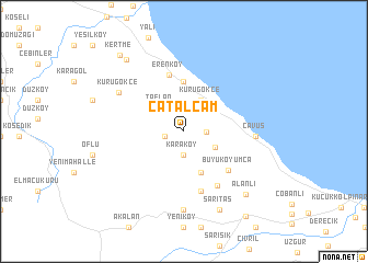 map of Çatalçam